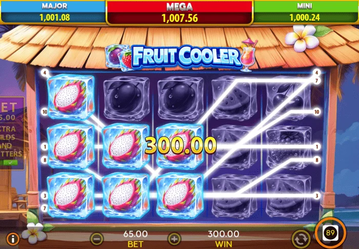 Thắng lớn trong game cơ bản Fruit Cooler